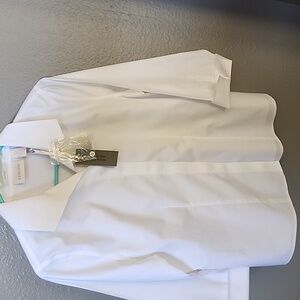 Chico's celisa 3/4 sleeve white top 0